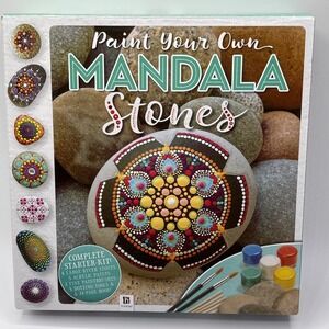 Paint Your Own Mandala Stones , Craft Includes Everything You Need NEW